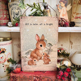 Aluminium Sign - All Is Calm, All Is Bright