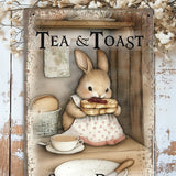 A4 Aluminium Sign - Tea And Toast Served Daily