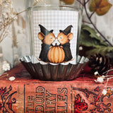 Sweet Votive Candle Holder - Witch Mice - Halloween 25