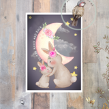 Little Print  A6 Size - To The Moon And Back