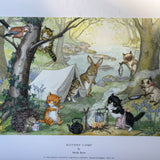 Kitten’s Camp By Molly Brett Medici Art Print 30 x 41cm