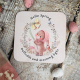 Cute Coaster - Hello Spring - Daffodils and Morning Light