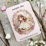 Adorable Little Fairy Acrylic Pin / Brooch