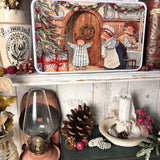 Foxwood Tales / Cute Rectangular Tin - Christmas Morning