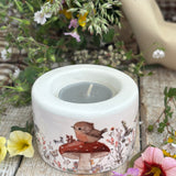 Sweet Little Ceramic Tea Light Holder - Robin