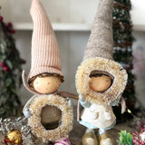 Adorable Pixie Friends With Christmas Wreath