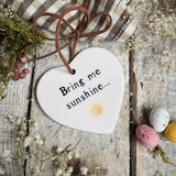 Sweet Little Ceramic Heart - Bring Me Sunshine