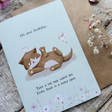 Cat Wishes - A6 Card- On Your Birthday, Take A Cat Nap