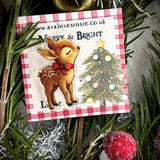 Adorable Little  Christmas Deer Pin / Brooch