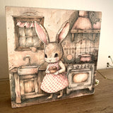 Sweet Wooden Block - Bunny Kitchen