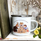 12oz Enamel Mug- By The Seaside - Foxwood Tales