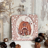 Cute Coaster - Hello Autumn Pumpkin Mice - Autumn 25