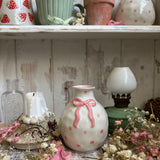 Cute Pink Bow Mini Vase