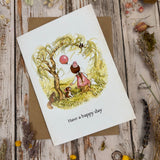 Holly Hobbie A6 Greeting Card - Have A Happy Day
