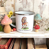 12oz Enamel Mug - Kettle On, Knitting Out