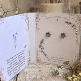 A Guide To Tiny Wonders... Forget Me Not Earrings