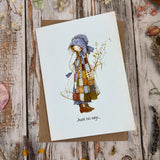 Holly Hobbie A6 Greeting Card - Just To Say