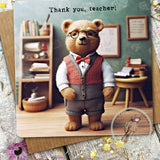 Beary Stories Greetings Card #5 Thank You Teacher