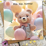 Beary Stories Greetings Card #50 Hip Hip Hurray
