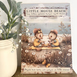 A4 Wooden Picture Board - Little Mouse Beach