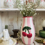 Sweet Cherries Vase