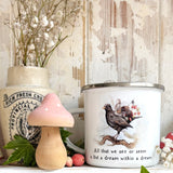 12oz Enamel Mug - But A Dream (Edgar Allen Poe)