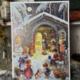 Beautiful Nostalgic Traditional Advent Calendar - Outside The Stable - #24