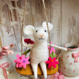 Adorable Little Swinging Mouse