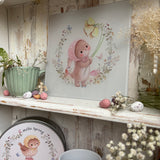 Hello Spring Daffodils & Morning Breeze Bunny Chopping/Serving Board