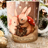 11oz Ceramic Mug - Cup Of Cosy (Christmas Bunnies)