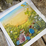 Brambly Hedge Sunset In The Meadow Greeting Card 411439
