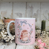 11oz Ceramic Mug - Hoglet - Simple joys