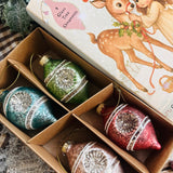 Vintage Style Baubles - Box Of Four - Pastel Hues