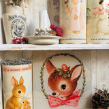 Cute Christmas Deer Square Chopping/Serving Board