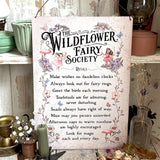 Aluminium Sign - Wildflower Fairy Society