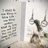 Literary Classic Earrings - Far From The Madding Crowd, Thomas Hardy