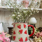 Cute Strawberry Print Jug