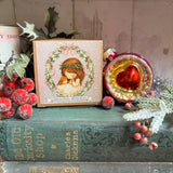 Vintage Style Christmas Bauble In Cute Box - Christmas Memories - Pink Heart Bauble
