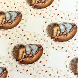 Baby Hedgehog Sticker Sheet - 35 Round Stickers