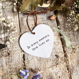 Sweet Little Ceramic Heart - Love Lives On