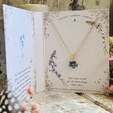 A Guide To Tiny Wonders... Forget Me Not Necklace