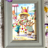 At The Sea-Side, Racey Helps, 6x4" Framed Postcard