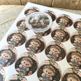 #5 Hedgehog Cafe Sticker Sheet - 35 Round Stickers