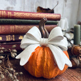 Pretty Little Pumpkin With Bow
