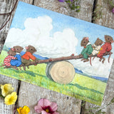 Postcard -The See-Saw - Margaret Tempest