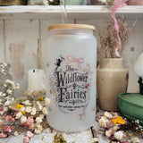 Glass Tumbler With Bamboo Lid And Straw - The Wildflower Fairies