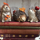 Autumn Hedgehogs Trio