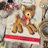 Sweet Little Vintage Deer Garland