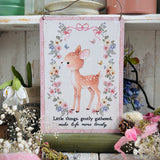 Aluminium Sign - Little things, gently gathered, make life more lovely