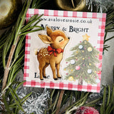 Adorable Little  Christmas Deer Pin / Brooch